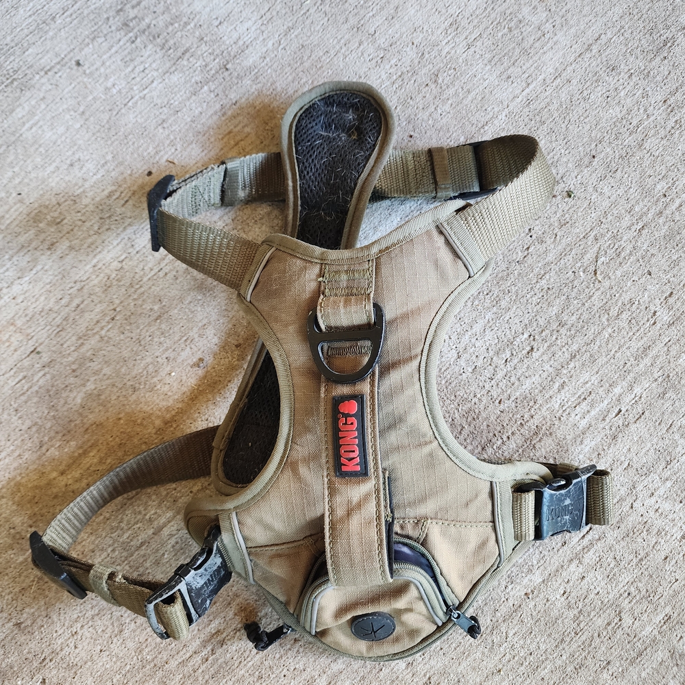 KONG Beige Dog Harness with Black Accents